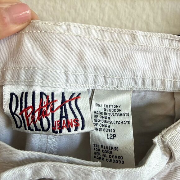 BILL BLASS Vintage 90s Khaki Chino High Rise Cargo Shorts Womens 12 Petite - Picture 3 of 6